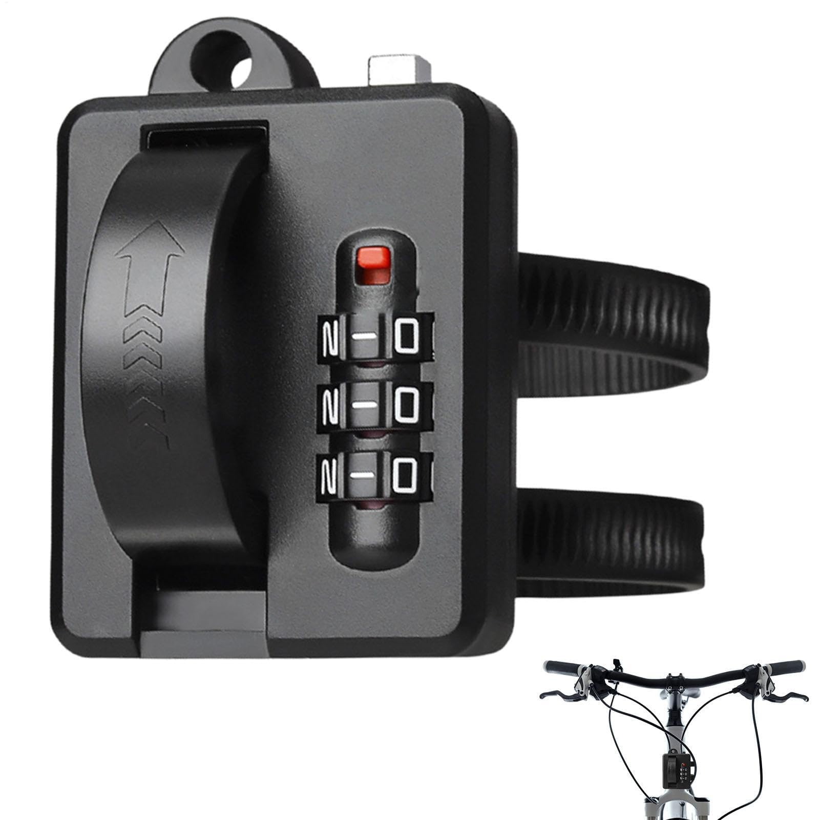 STHIRA® Motorcycle Helmet Lock | Handlebar Combination Lock for Bikes Bicycles STHIRA® Motorcycle Helmet Lock | Handlebar Combination Lock for Bikes Bicycles